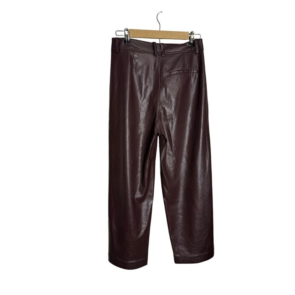 The Reset R Label Vegan Leather Pants in Plum Women’s Sz. S - Picture 5 of 7
